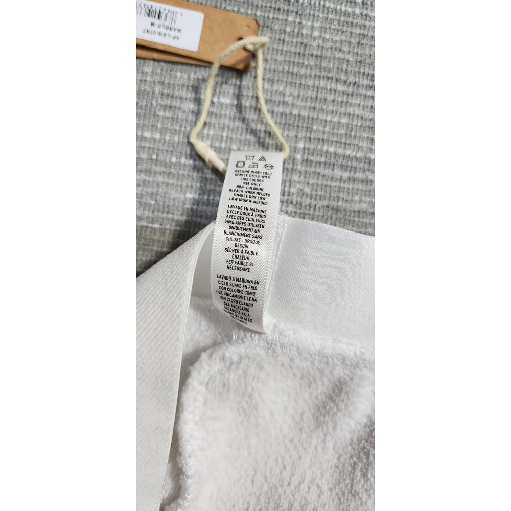 SKIMS Terry Legging Marble White Cotton Blend Loungewear Pants Medium - Picture 11 of 13